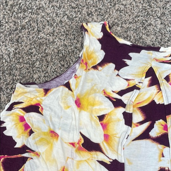 Juicy Couture Floral Flowy Tank Top - Purple and Cream - Picture 9 of 10